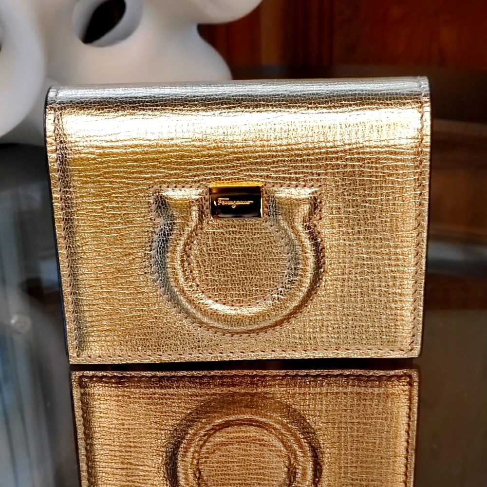 Salvatore Ferragamo City Leather French Wallet
